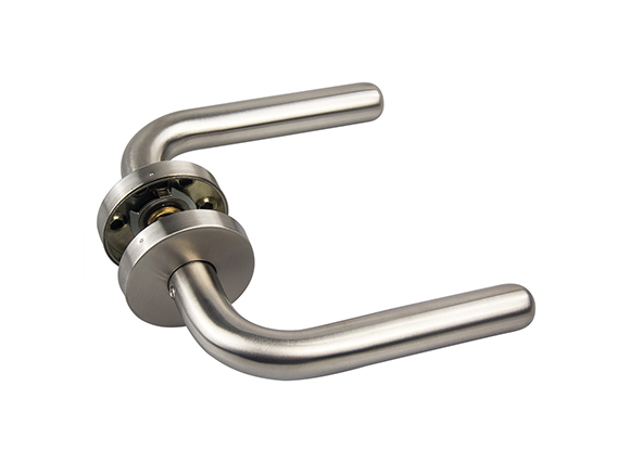 Tube lever door handles