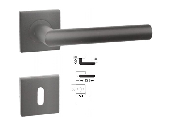Black door handles
