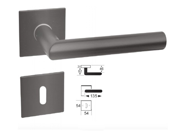 Metro Slim Klip Black Line door handle