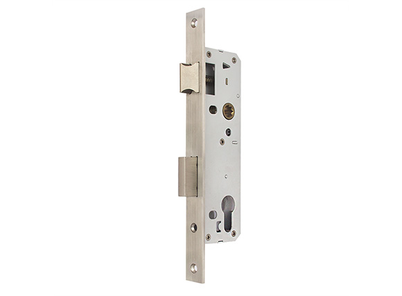 Narrow stile stainless steel mortise lock