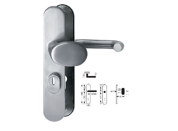 plate Door handle