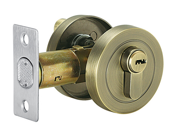 zinc alloy Single Cylinder Satin Nickel or Satin AB Deadbolt