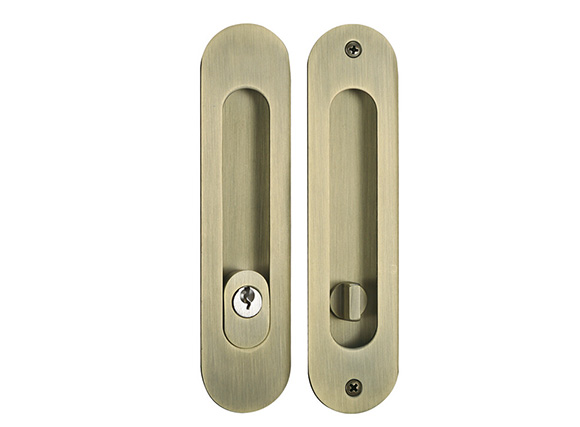 flush sliding door lock