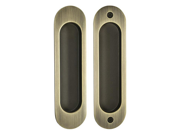 bathroom wc Handle Hardware Wooden Hidden Sliding Hook invisible flat Door Lock Handle Set Pull lock sliding door lock