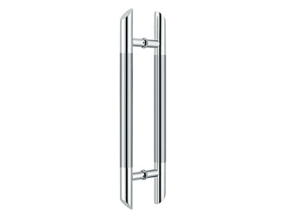 Stainless Steel Polished Double Side Tempered Glass Door Pull Handle