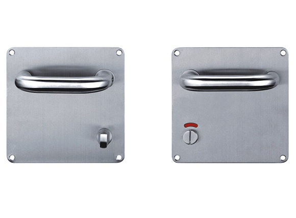 Stainless Steel, Round Handle Door Pull Plate with indicator