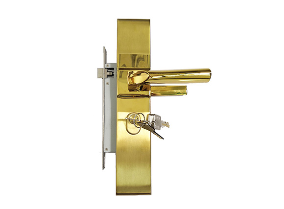 golden stainless steel plate door handle