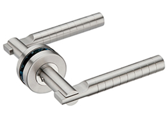 Radius Lever Rose Stainless Steel Door Handle