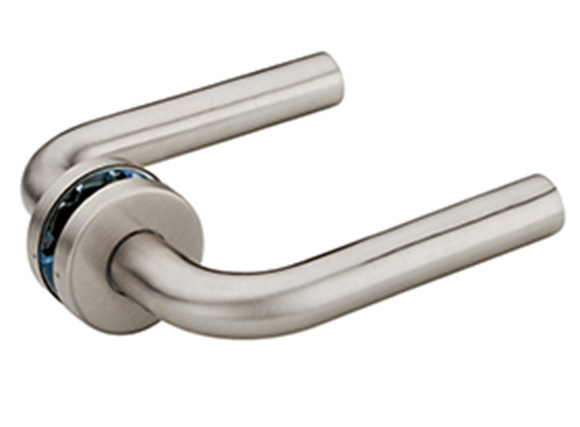 Brushed Stainless Steel Door Handles on Slimline Rose