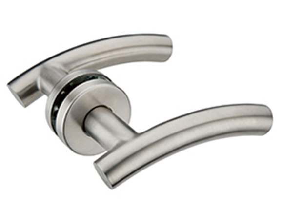 Round Rose Stainless Steel Return To Door Handle