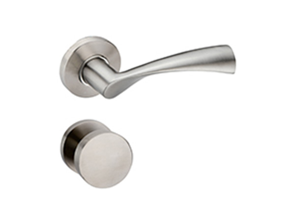 Artemis Lever Handle on Round Rose - SS