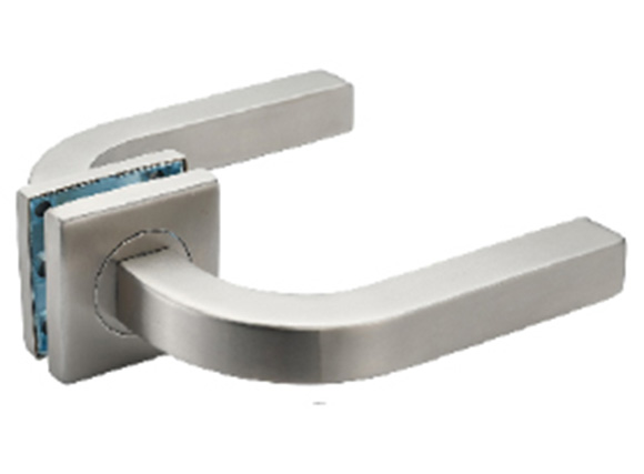 Designer Door Handles in Brushed Stainless Steel