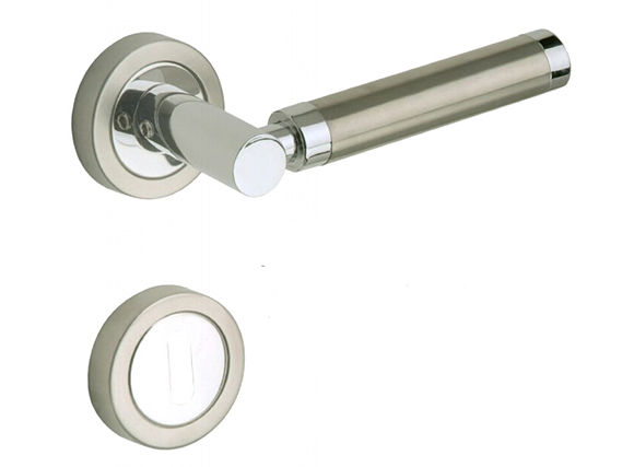 Shiny gold /zinc alloy door handle Bedroom door lock Split Silent door lock