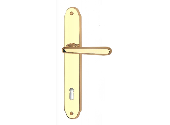 High Quality Solid Brass Door Handle with Lock