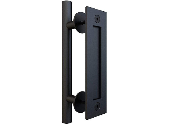 Heavy Duty Carbon stainless Steel 304 Black barn door flush handle