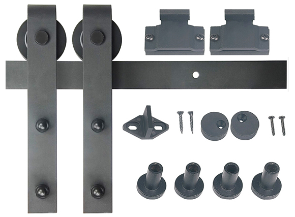 Mini Powder Coated Steel Furniture Sliding Door Hardware Kits