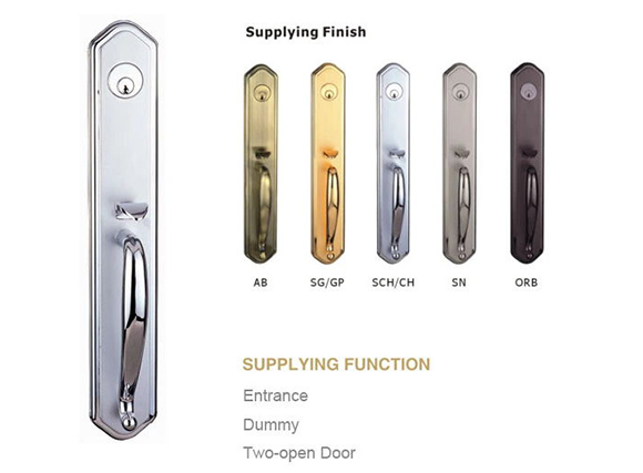 High Quality Villa House Stainless Steel 304 Entance Door Lock Set