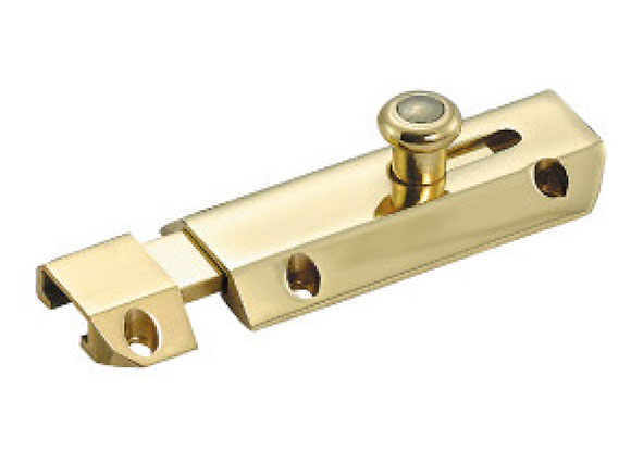 Brass flush safety door bolt